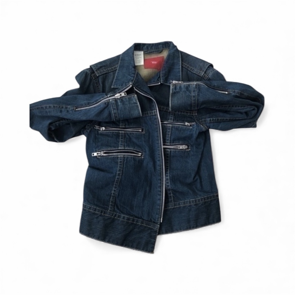 Levi’s Mens Red Engineered Zipper Denim Ja…